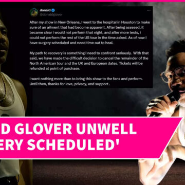 Donald Glover Pulls the Plug on 2024 Tour After Health Concerns