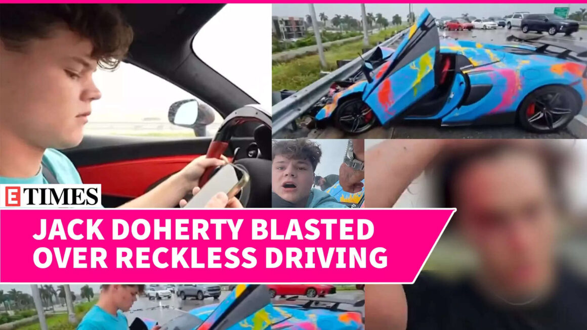 Jack Doherty Crashes $300K McLaren After Using Phone; WATCH Mishap Recorded LIVE