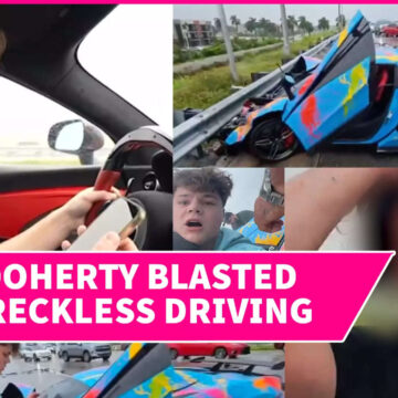 Jack Doherty Crashes $300K McLaren After Using Phone; WATCH Mishap Recorded LIVE