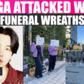 SUGA’s Anti-Fans Resurface, Label Him a ‘Criminal’, Disturbing Funeral Wreaths Line HYBE’s Building | Watch