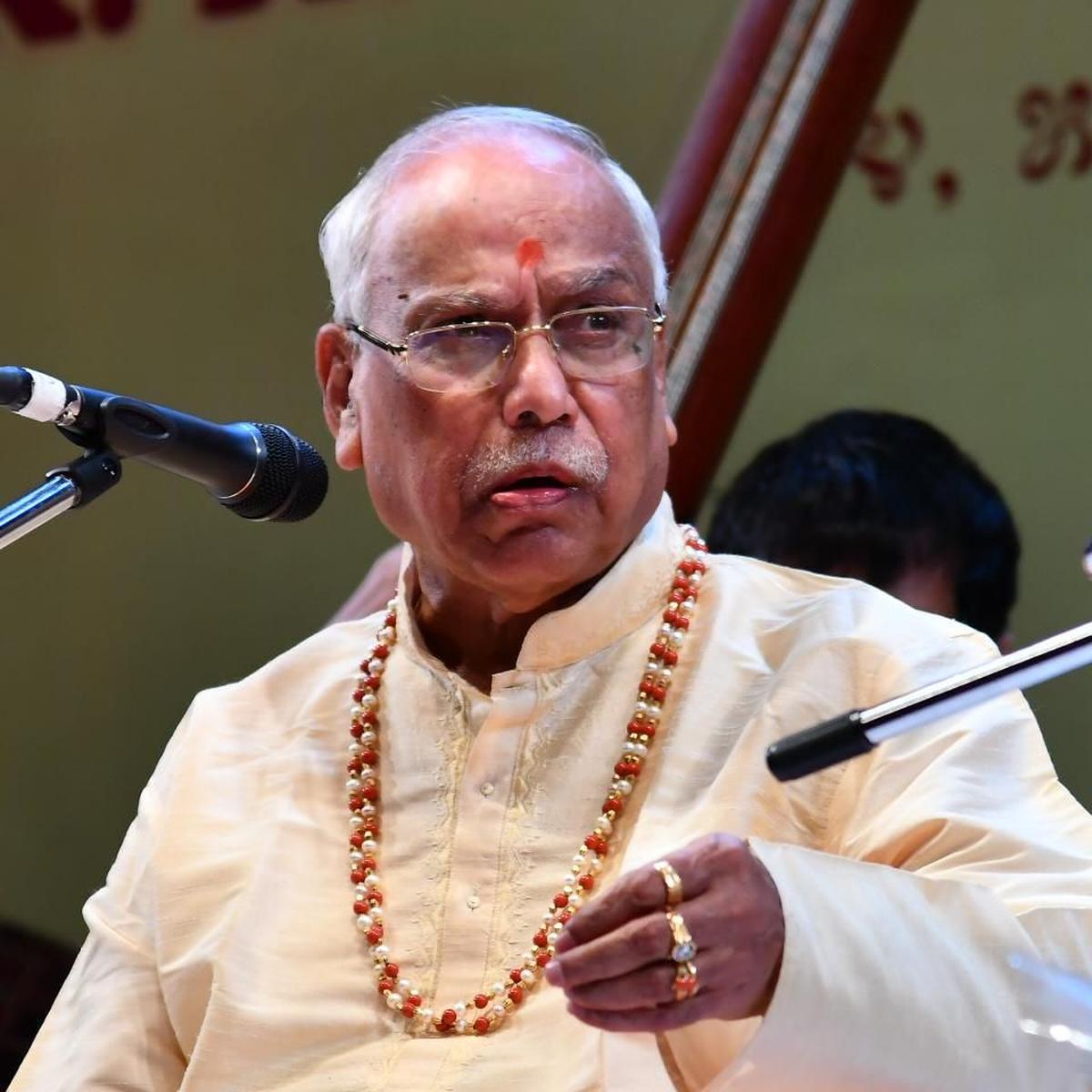 Pt. Vinayak Torvi at a concert.