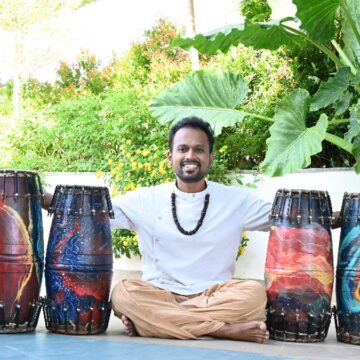 How the mridangam is being turned into a colourful canvas