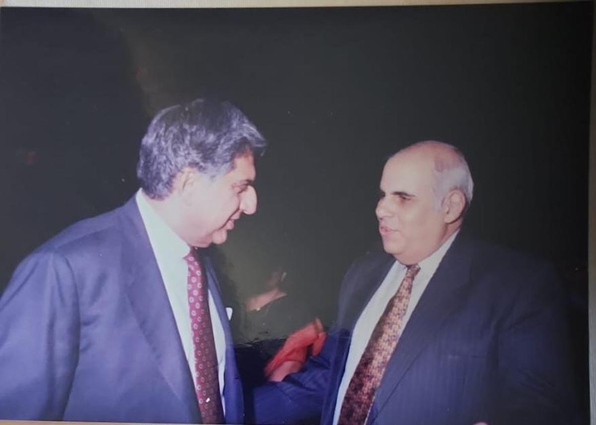 Ratan Tata and NCPA chairman Khushroo N Suntook