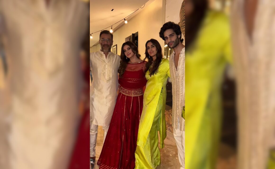 Abhishek Kapoor Celebrates Diwali With Cast of His Next Film, Debutants Aaman Devgn And Rasha Thadani