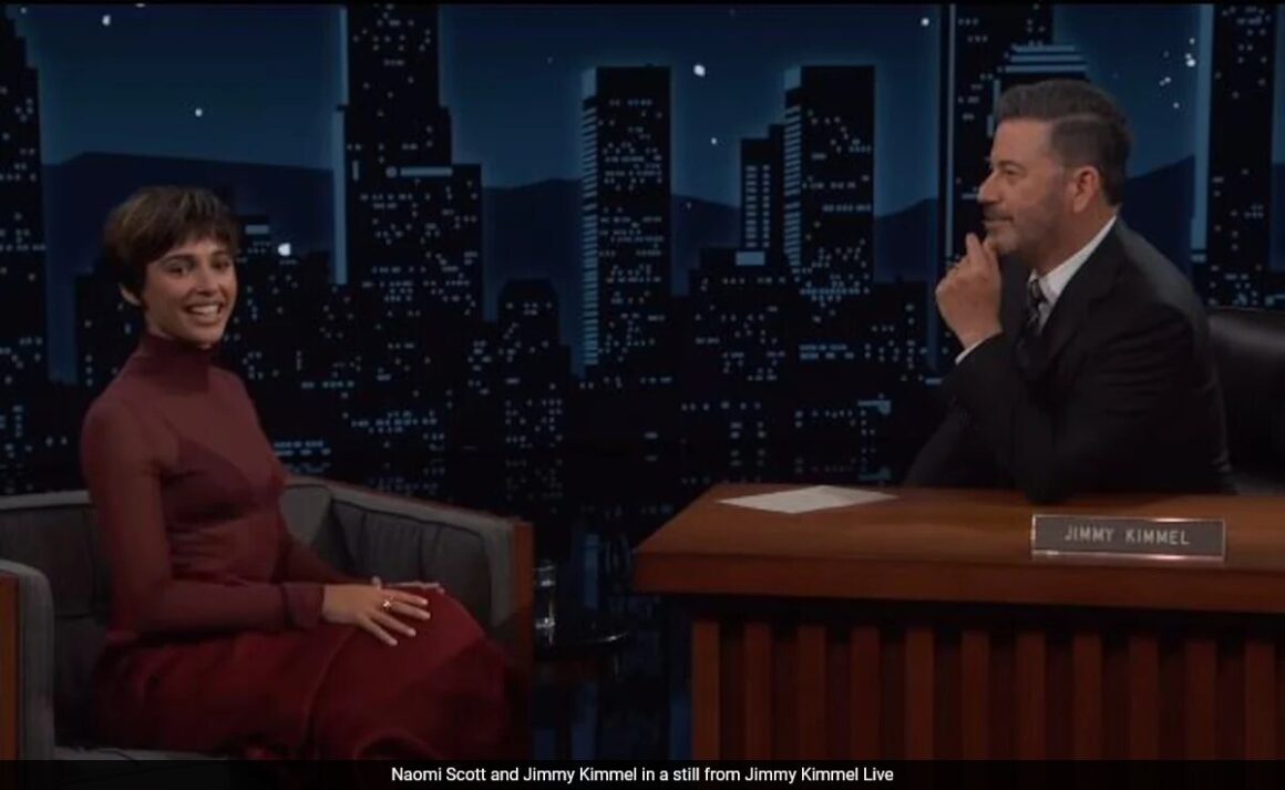 Naomi Scott Teaches Jimmy Kimmel How To Flaunt A “Creepy Smile”