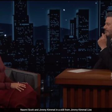 Naomi Scott Teaches Jimmy Kimmel How To Flaunt A “Creepy Smile”