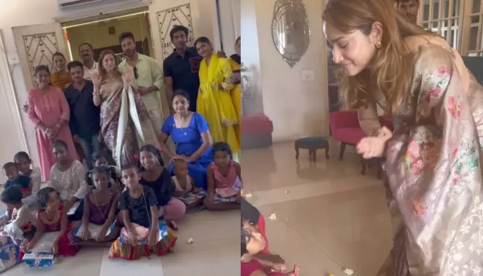 Navratri Special: Ankita Lokhande And Vicky Jain Perform 'Kanya Poojan' At Home 'Choti Mata Rani..'