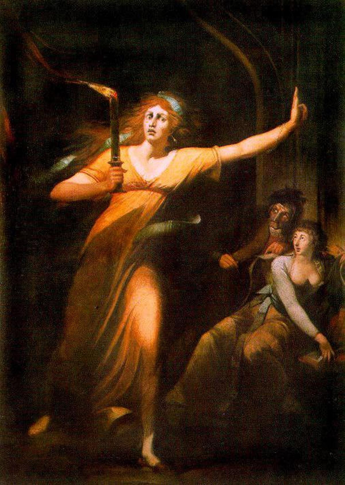 “The sleepwalking Lady Macbeth” by Johann Heinrich Füssli 