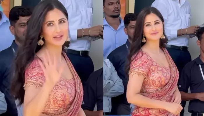 Katrina Kaif Oozes Elegance In A Pricey Tarun Tahiliani Saree Worth Lakhs For Kalyan's Navratri Bash