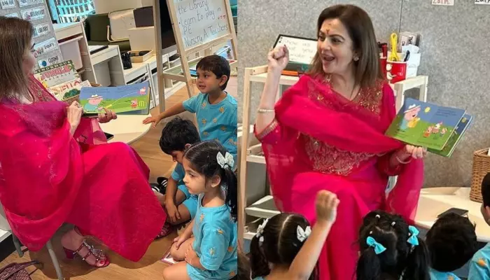 Nita Ambani Surprises Grandson, Prithvi's Class With A Story Session, Kareena's Son, Jeh Is In Awe