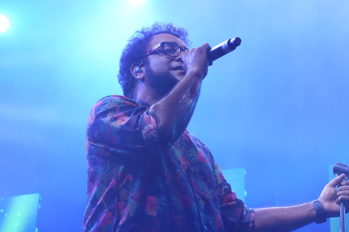 Singer Haricharan at the festival 