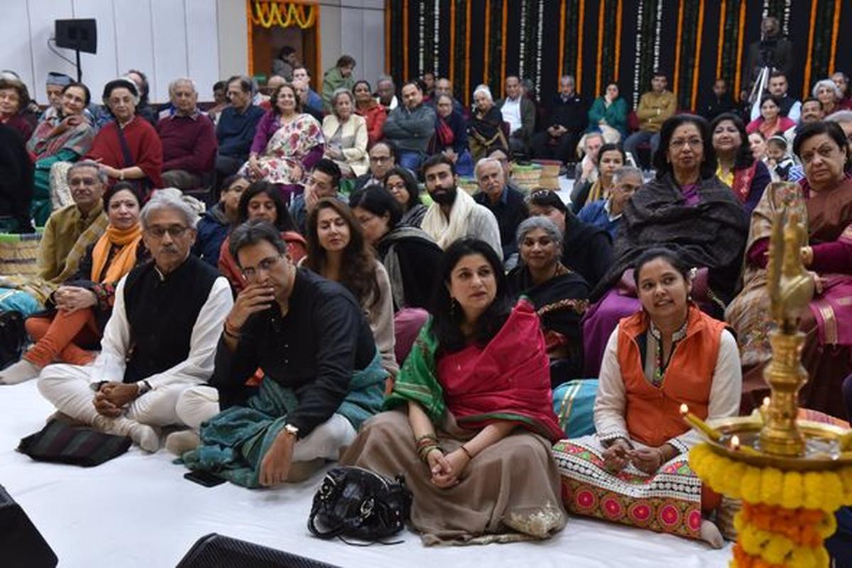 The intimate gathering of music-lovers at the VSK Baithak 