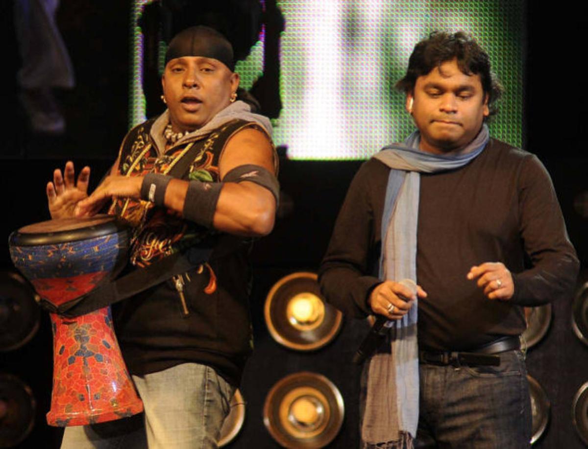 Sivamani and AR Rahman in a photo from 2009