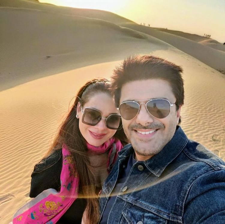 Neelam Kothari and Samir Soni