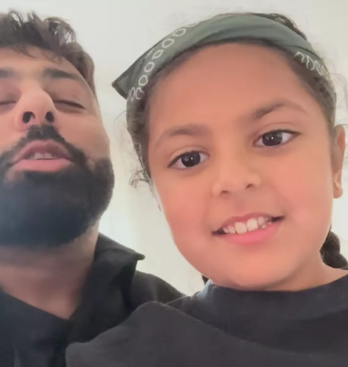 Badshah with his daughter