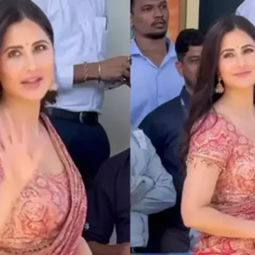 Katrina Kaif Oozes Elegance In A Pricey Tarun Tahiliani Saree Worth Lakhs For Kalyan’s Navratri Bash