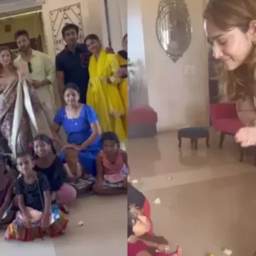 Ankita Lokhande And Vicky Jain Perform ‘Kanya Poojan’ At Home ‘Choti Mata Rani..’