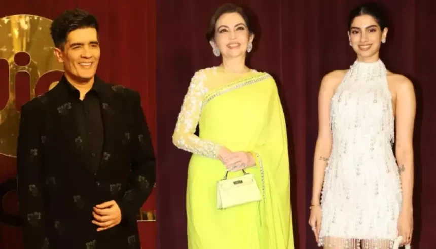 Nita Ambani Goes Neon Green, Khushi Kapoor Bedazzles In Pearly Outfit