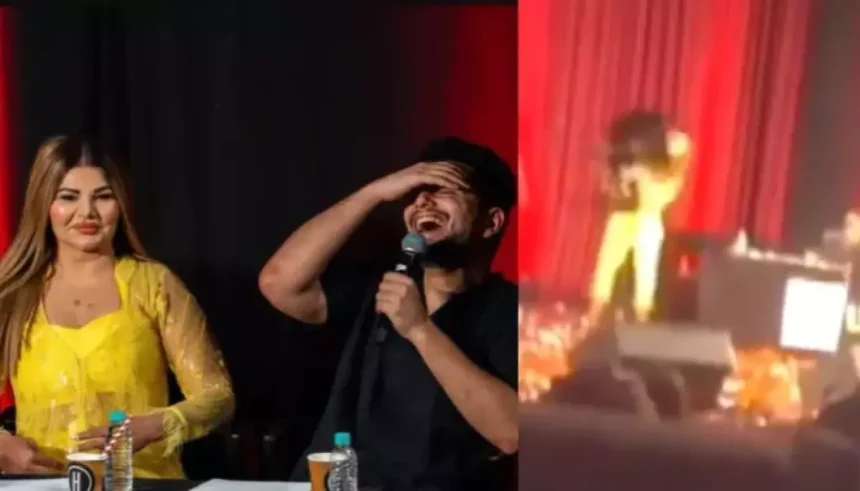 Rakhi Sawant Breaks A Chair On Samay Raina’s Show And Storms Off Stage In Anger, Netizens React