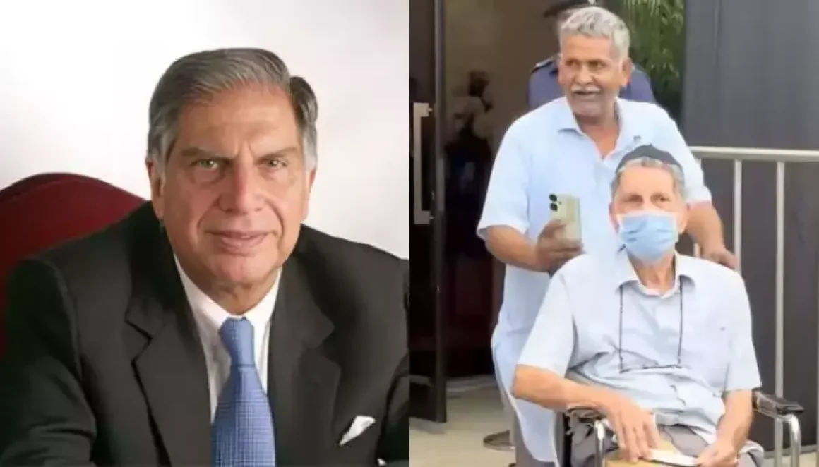 Brother Jimmy Tata Pays Final Respects To His Brother, Ratan Tata In A Wheelchair