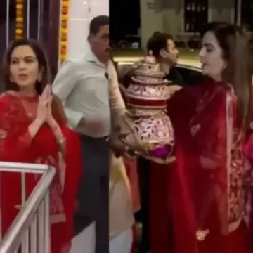 Nita Ambani Celebrates Navratri With New Bahu, Radhika Merchant And Son, Anant Ambani