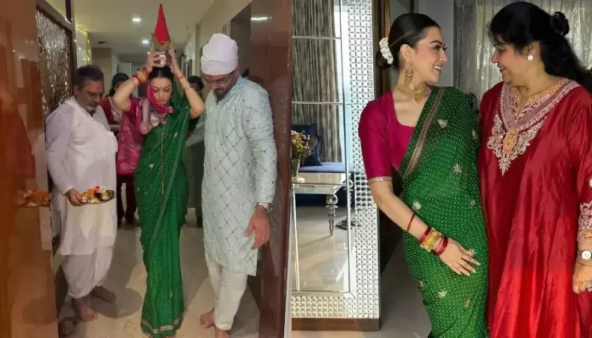 Hansika Motwani Shares Glimpses Of Her ‘New Home’ As She Performs ‘Griha Pravesh Puja’ With Husband