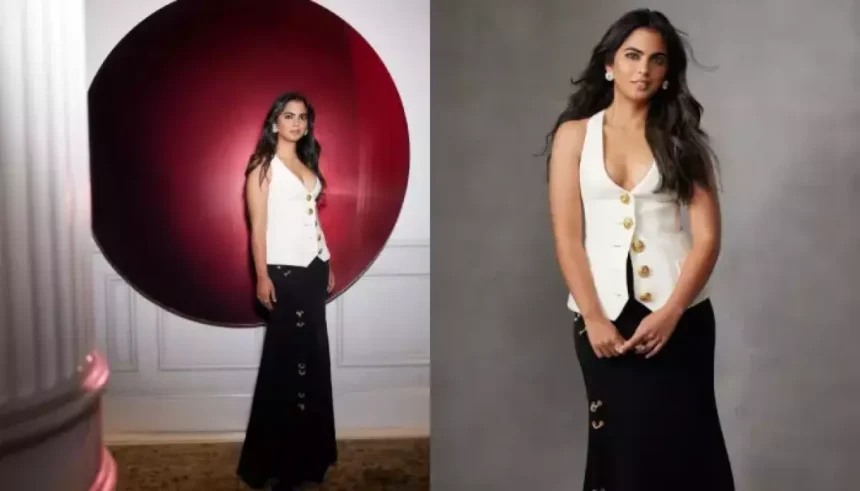 Isha Ambani Serves Boss Lady Vibes In A Super Pricey Schiaparelli Gilet And Skirt Set Worth Lakhs