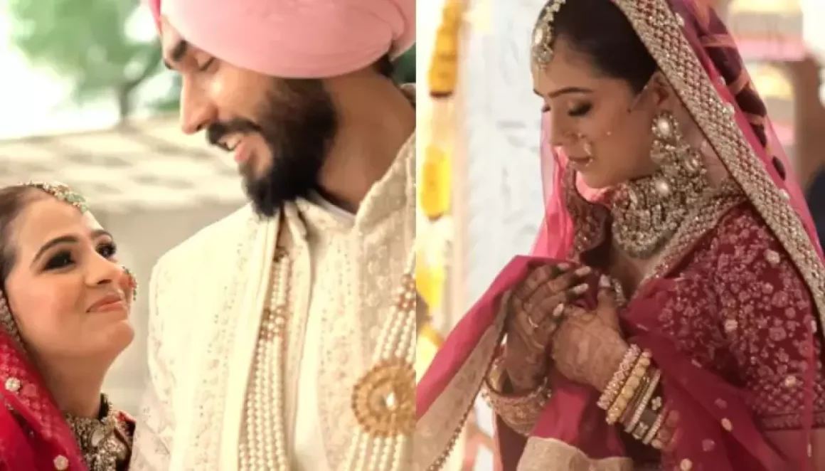 Fenil Umrigar Of ‘Bade Acche..’ Wore A ‘Rani’ Pink Lehenga With ‘Punjabi Parandi’ For Anand Karaj