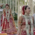 Surbhi Jyoti Turns Into A Red Bejewelled Bride As Her Husband, Sumit Suri Becomes A Pastel Groom