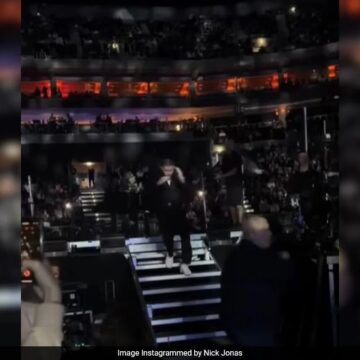 Nick Jonas Runs Off Stage After Laser Was Aimed At Him During Prague Concert