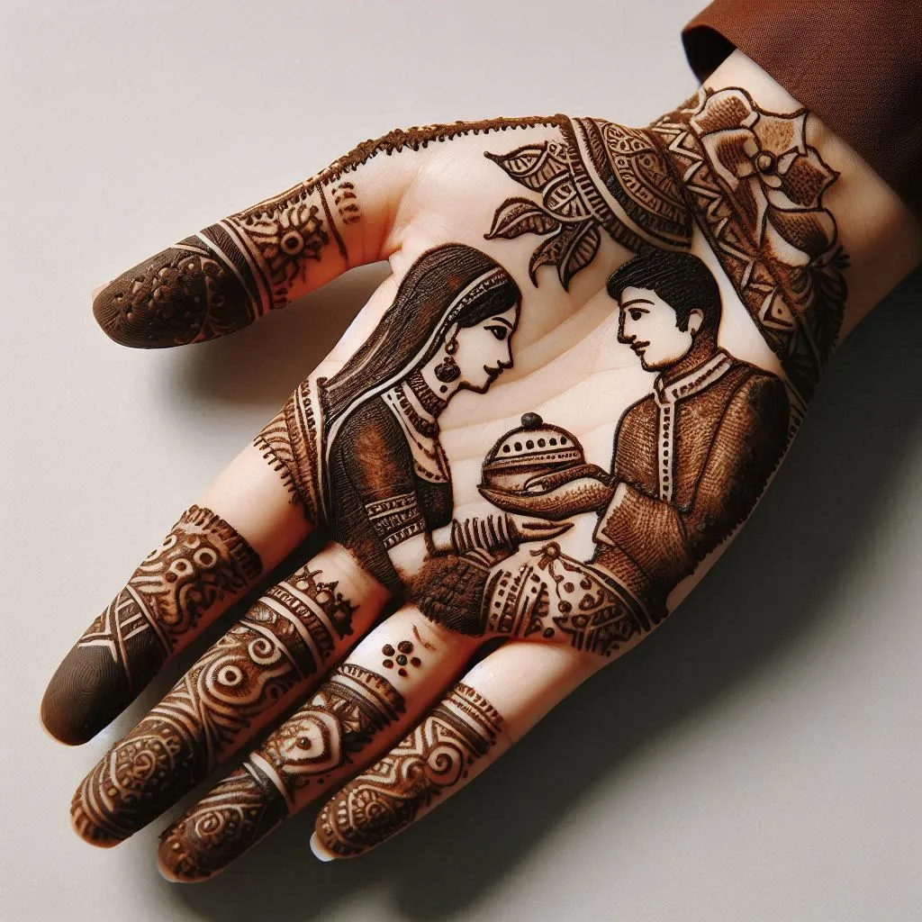 Mehndi Design for Karwa Chauth [2024] » Cute Mehndi Design