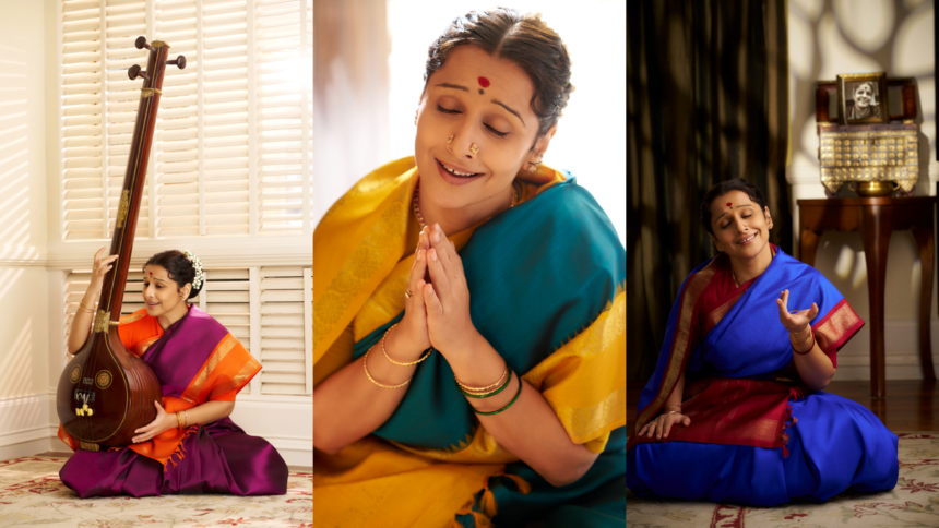 On MS Subbulakshmi’s 108th birth anniversary, actor Vidya Balan recreates her iconic style in a photo tribute