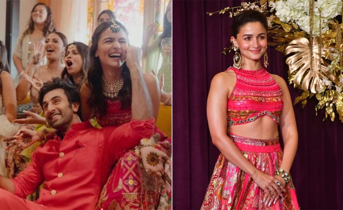 Alia Bhatt Repeats Her Mehendi Lehenga For Manish Malhotra’s Diwali Party