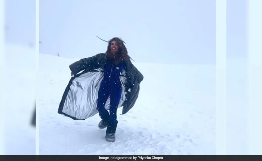 Priyanka Chopra Makes Her “Bollywood Dreams Come True” In The Alps