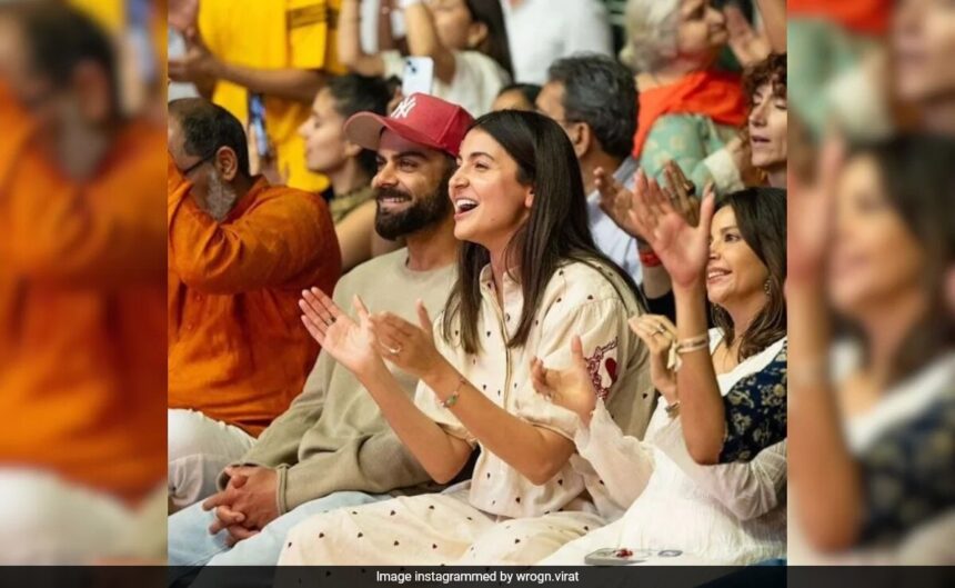 Anushka Sharma And Virat Kohli Attend Krishna Das Kirtan In Mumbai