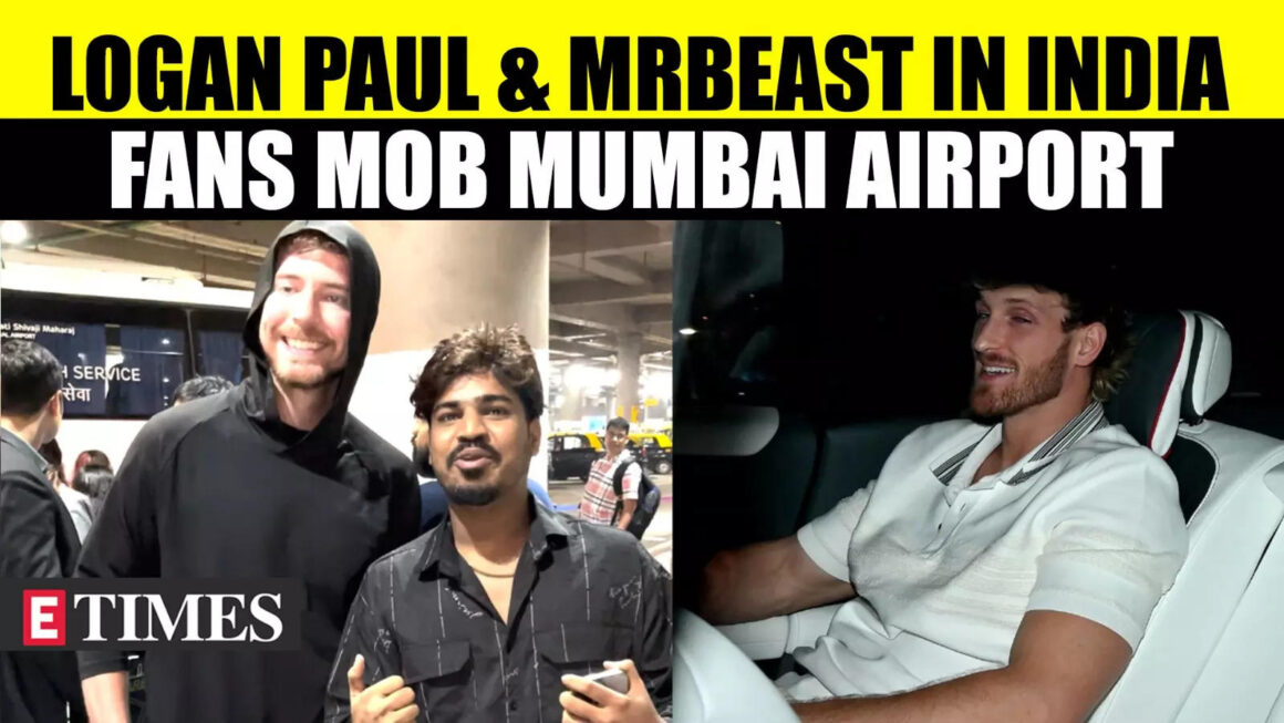 Logan Paul & Mrbeast Land In India; Fans Go Crazy As ‘Welcome To India’ Chants Erupt