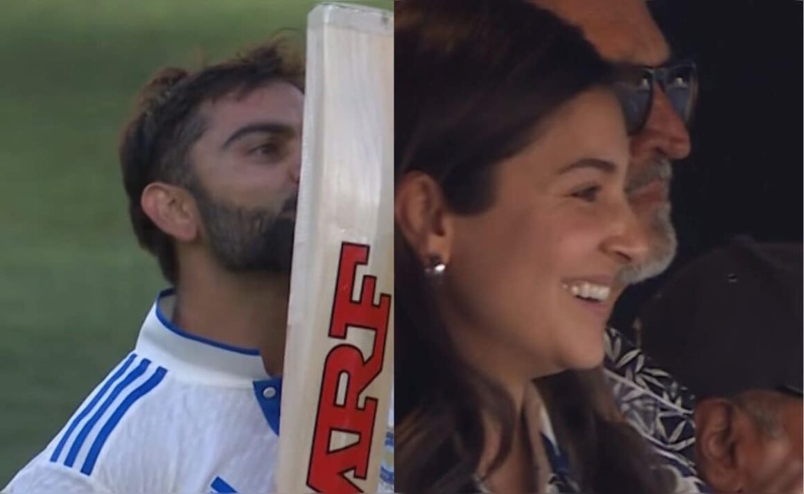 Virat Kohli Blows Kisses To Anushka Sharma After Hitting His 81st Century. The Internet: “Our Favourite Romance Genre”