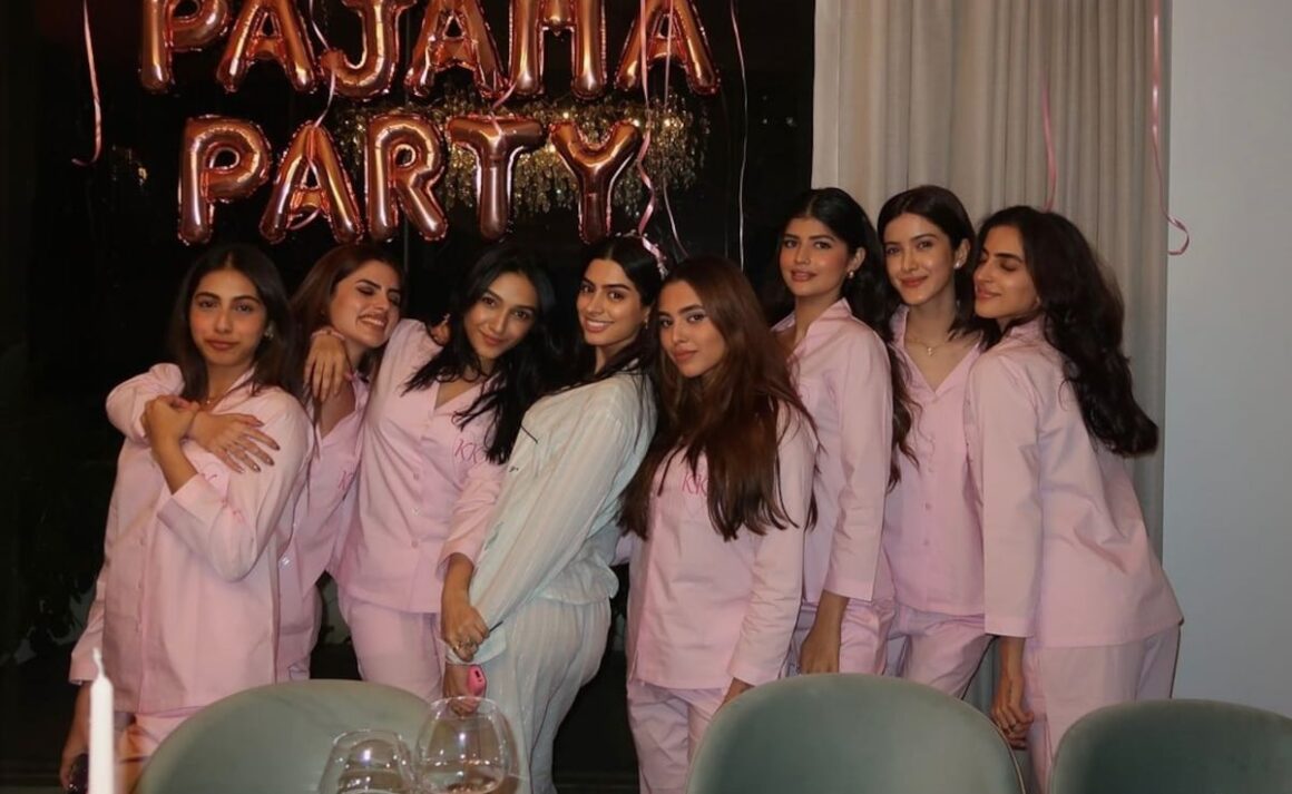 A Look At Her Pajama Party