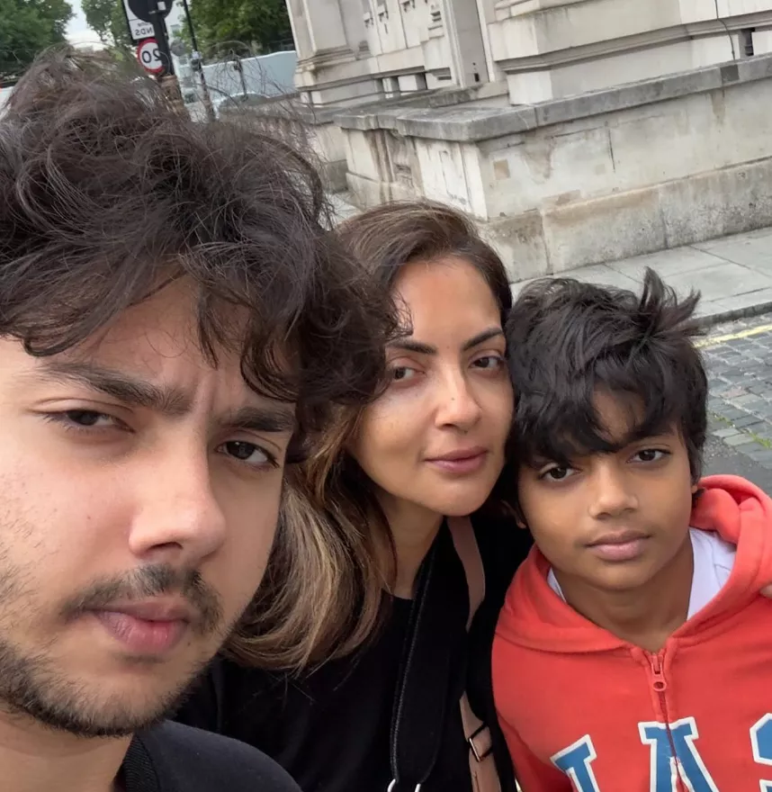 Seema with her sons