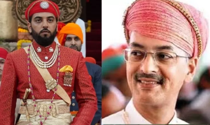 Why are Lakshyaraj Singh and Vishvaraj Singh of the House of Mewar fighting?