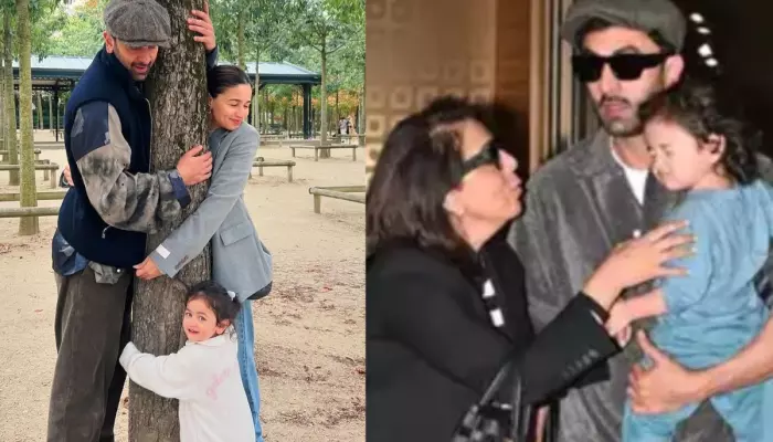 Raha's Dadi, Neetu Kapoor Shares Rare Pic Of Ranbir, Giving Birthday Kiss To His And Alia's Daughter