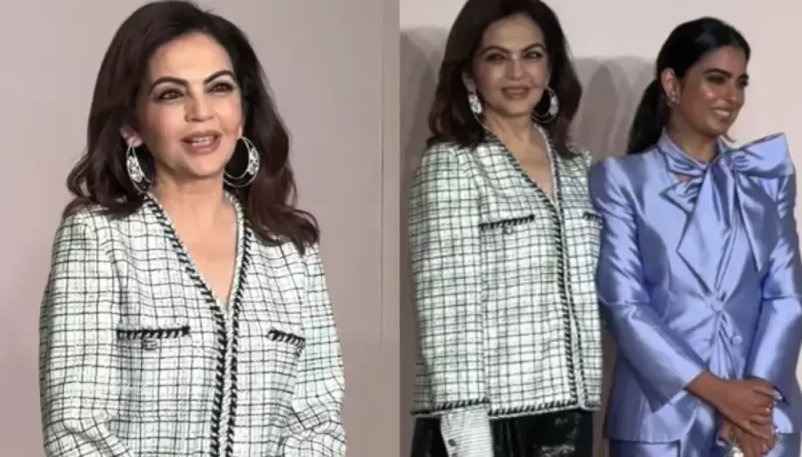 Nita Ambani Styles Popcorn Bag For Isha Ambani’s Beauty Store Launch, Latter Gives Boss Lady Vibes