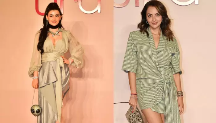 Shalini Passi And Seema Sajdeh Wore Similar Tie-Up Dresses In Different Hues For Tira Store Launch