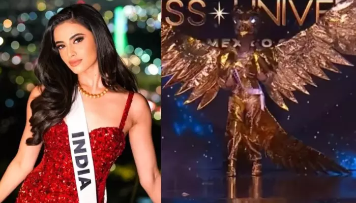 Miss Universe 2024 Fame Rhea Singha Wore 'Sone Ki Chidiya' Outfit In The National Costume Round