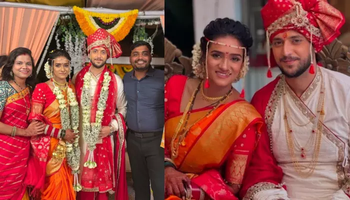 'Shaka Laka Boom Boom's Kinshuk Vaidya Marries Diiksha Nagpal In A Marathi Ceremony By The Pool