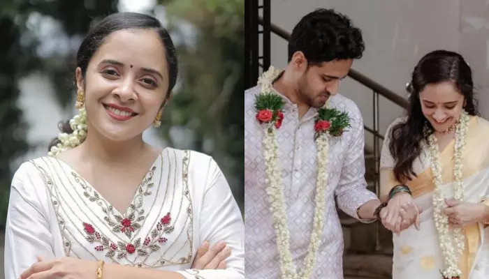 Anju Joseph Finds Love For Second Time In Aditya Parameswaran, Drops Sweetest Court Wedding Pics