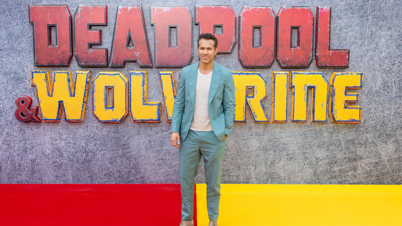 Ryan Reynolds attends the UK Fan Event of Marvel Studios' 'Deadpool & Wolverine' at Eventim Apollo, London on July 11th, 2024.