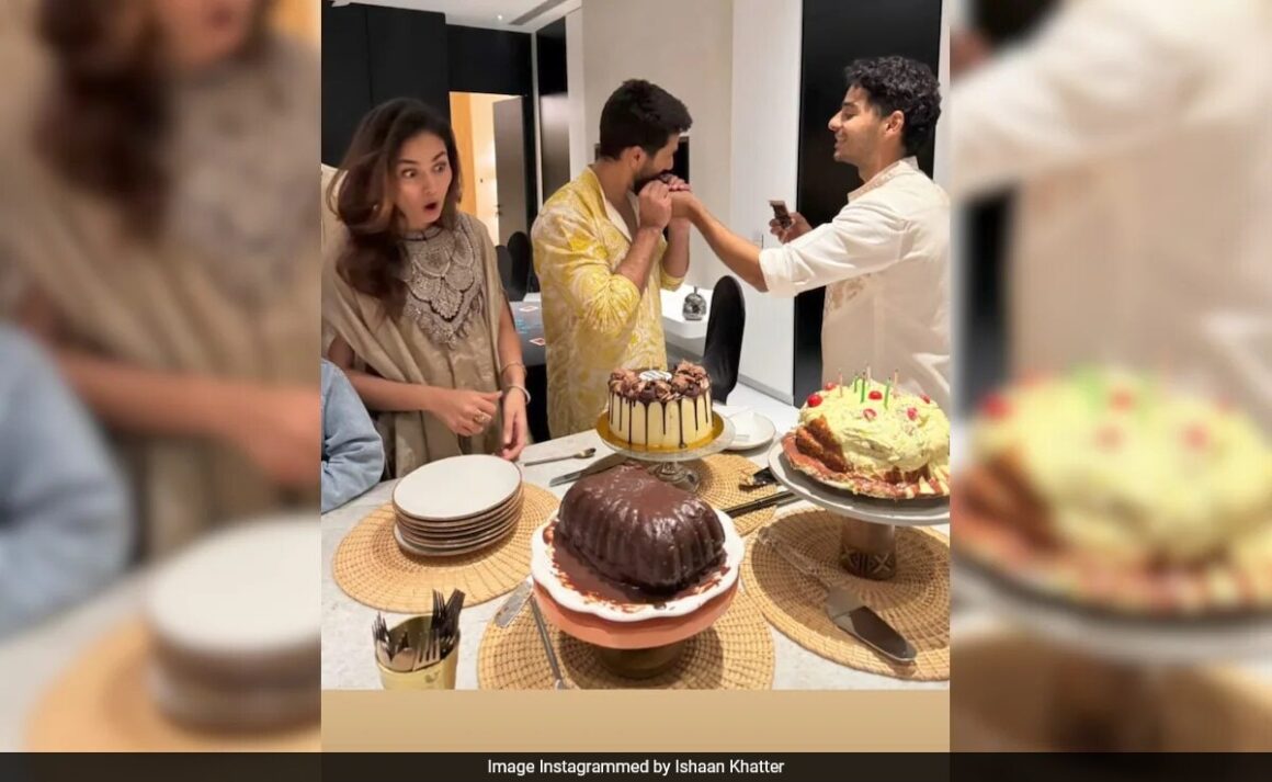 Watch: Ishaan Khatter Feeds Birthday Cake To Brother Shahid Kapoor. Bonus