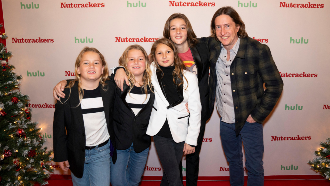 (Far Right) Director David Gordon Green and the cast of 'Nutcrackers’ which premieres on Hulu November 29th. Photo: Hulu.