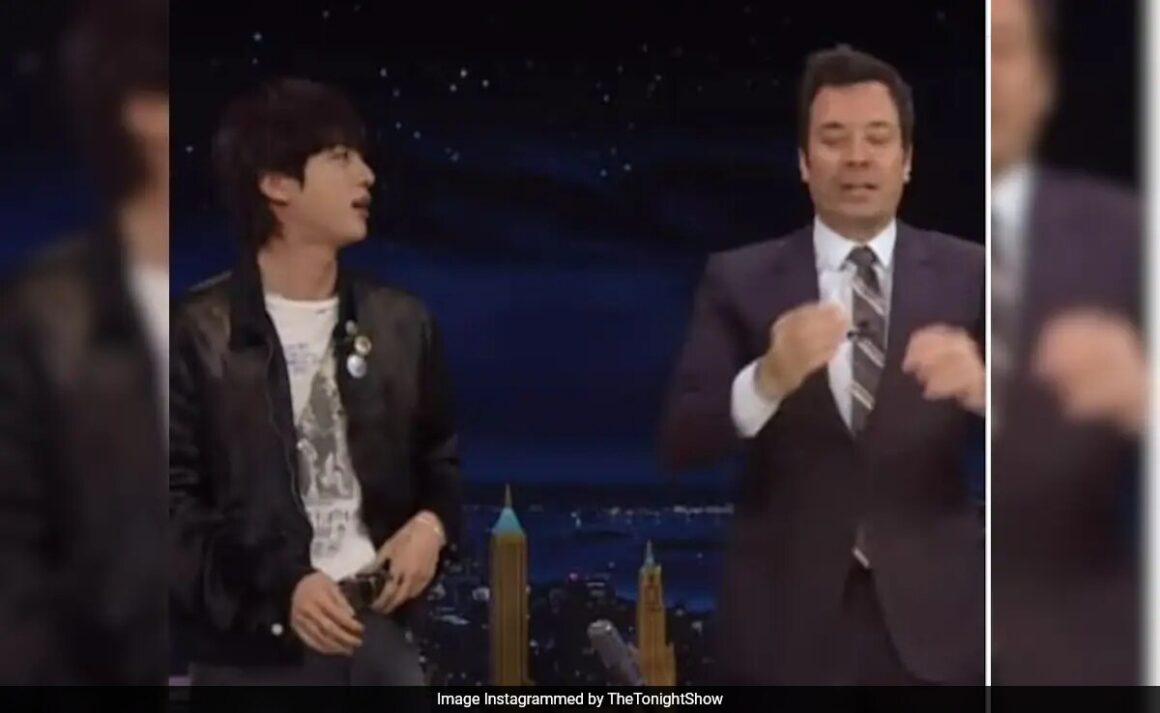 BTS Jin Teaches “Super Tuna” Steps To Jimmy Fallon